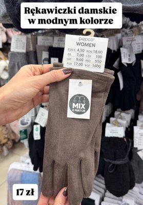 Rękawiczki damskie  promocja w Pepco