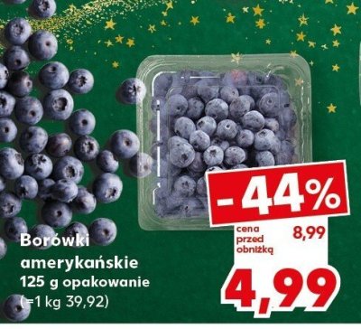 Borówki amerykańskie opakowanie 1 kg 39,92 promocja w Kaufland