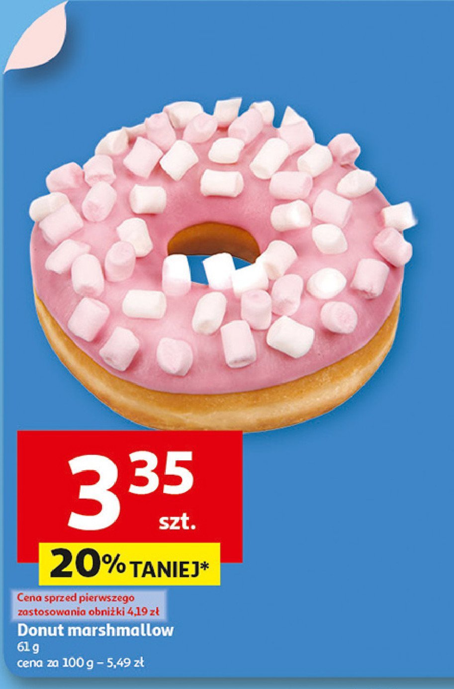 Donut marshmallow promocja w Auchan