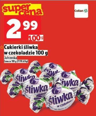 Cukierki śliwka w czekoladzie 100 g promocja w TOPAZ