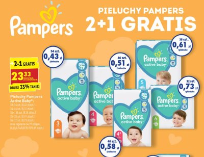 Pieluszki dla dzieci maxi Pampers active baby promocja