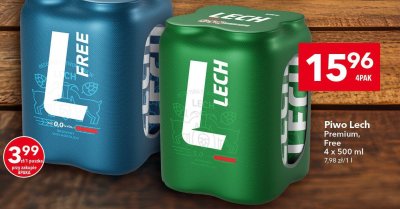 Piwo Lech Premium, Free promocja w LEWIATAN