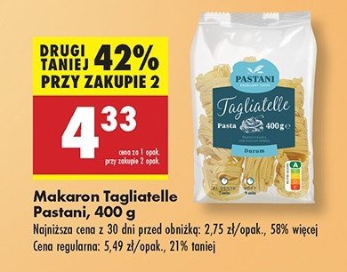 Makaron tagliatelle Pastani promocja