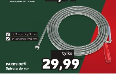 Spirala do czyszczenia rur Parkside promocja