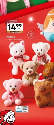 Pluszak wys. 20-25 cm, różne rodzaje promocja w Biedronka