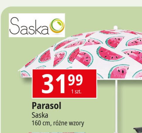 Parasol ogrodowy 160 cm Saska promocja