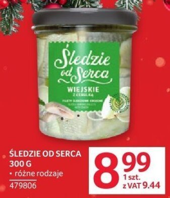 Śledzie od serca wiejskie różne rodzaje 300 g promocja w Selgros