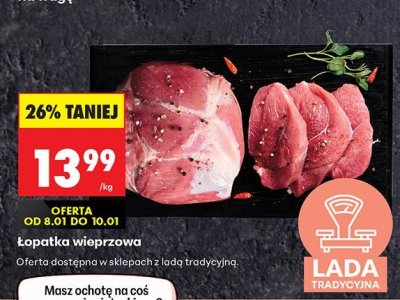 Łopatka wieprzowa bez kości Auchan promocja w Biedronka