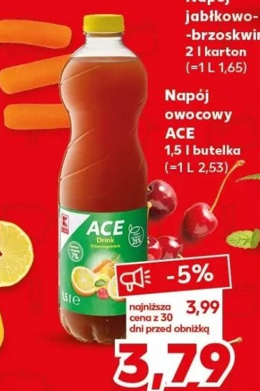 Nap贸j owocowy ace K-classic promocja