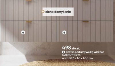 Szafka pod umywalkę wisząca promocja w Castorama