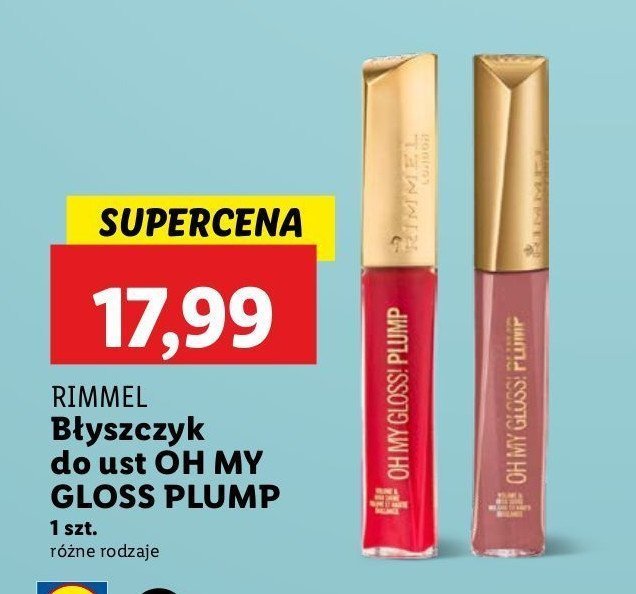 B艂yszczyk do ust 600 just peachy Rimmel oh my gloss! promocja