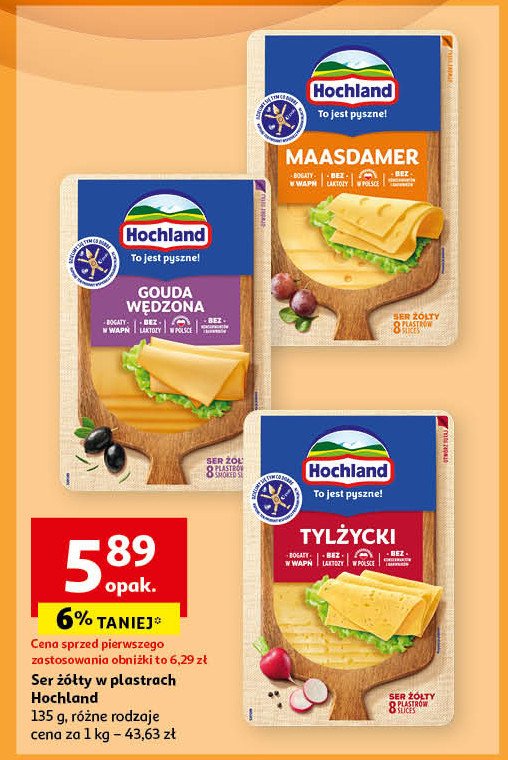 Ser gouda wędzony plastry Hochland promocja