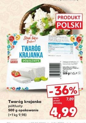 Twaróg krajanka półtłusty K-classic promocja