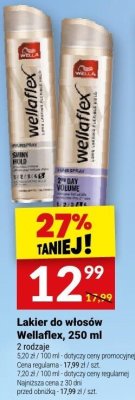 Lakier do włosów Wellaflex, 250 ml promocja w Twój Market