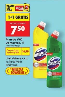 Płyn do WC 1l różne rodzaje promocja w Biedronka