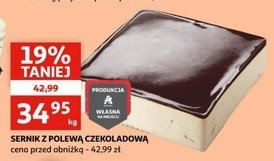 Sernik z polewą czekoladową Auchan promocja