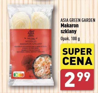 Makaron szklany Asia green garden promocja