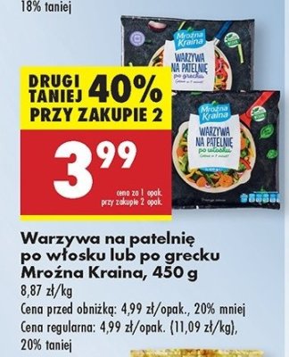 Warzywa na patelni臋 po w艂osku Mro藕na kraina promocja