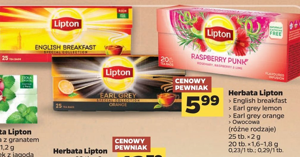 Herbatka owocowa Lipton promocja