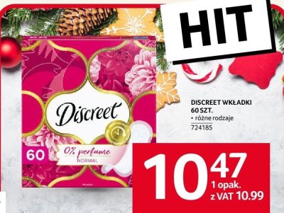 Wkładki Discreet 60 szt. promocja w Selgros