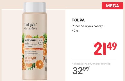 Puder do mycia twarzy  promocja w Rossmann