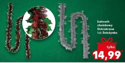 Łańcuch choinkowy Ostrokrzew  promocja w Kaufland