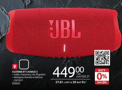 Głośnik BT JBL Charge 5 promocja w Selgros