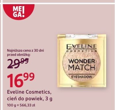 Cień Eveline Cosmetics do powiek, 3 g promocja w Rossmann