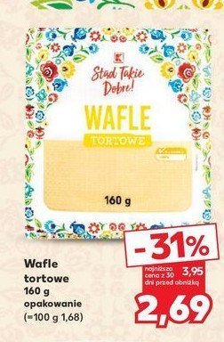 Wafle tortowe K-classic stąd takie dobre! promocja w ABC