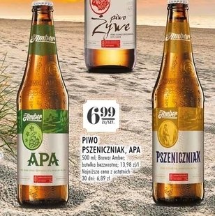 Piwo Amber pszeniczniak promocja