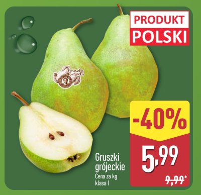 Gruszki promocja w Aldi