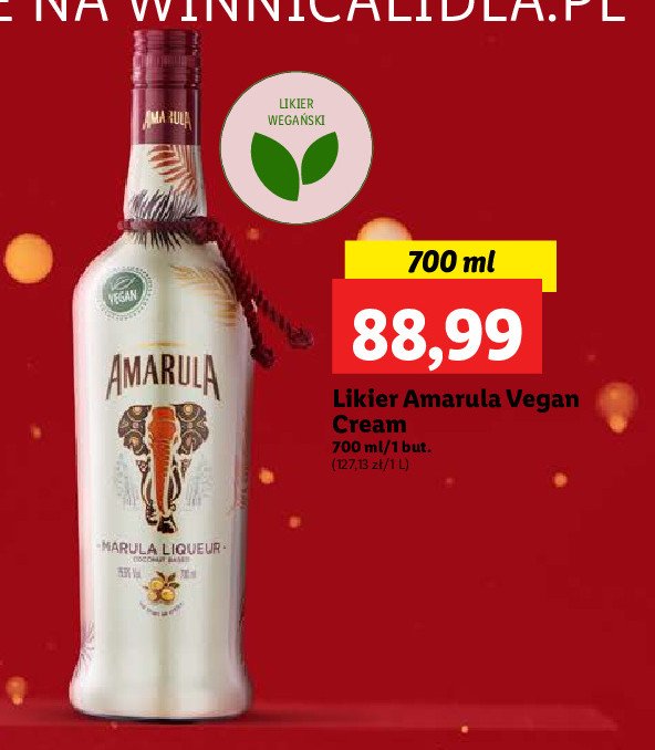 Likier AMARULA CREAM promocja w Lidl