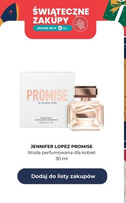Woda perfumowana dla kobiet Promise promocja w Rossmann