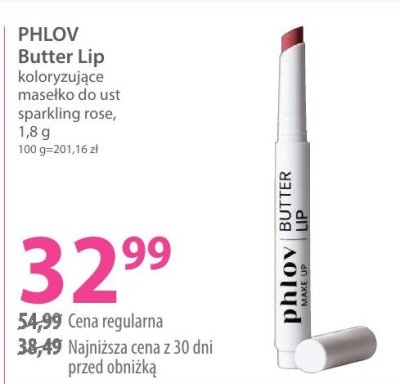 Masełko Butter Lip koloryzujące do ust sparkling rose promocja w Hebe
