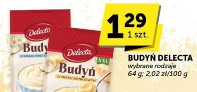 Budyń Delecta wybrane rodzaje promocja w ABC