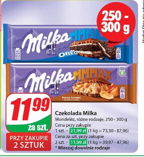 Czekolada Milka oreo promocja w Dino