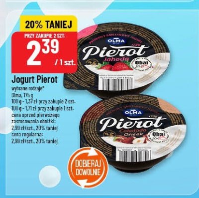 Jogurt pierot kokos pomarańcza Olma pierot promocja w POLOmarket