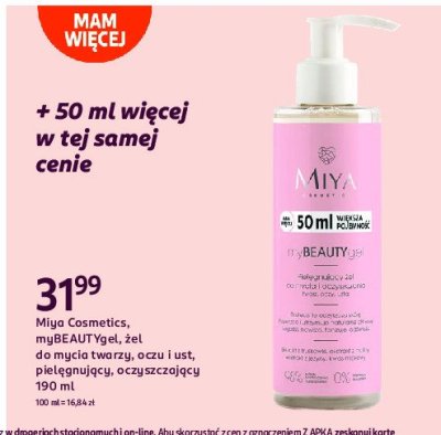 Żel do mycia twarzy Miya my beauty gel Miya cosmetics promocja