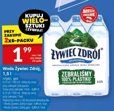 Woda Żywiec Zdrój 1,5 l promocja w Twój Market