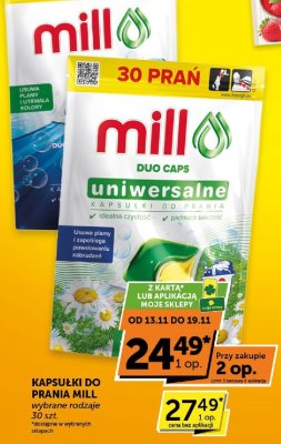 Kapsułki do prania Mill Duo Caps uniwersalne promocja w Euro Sklep