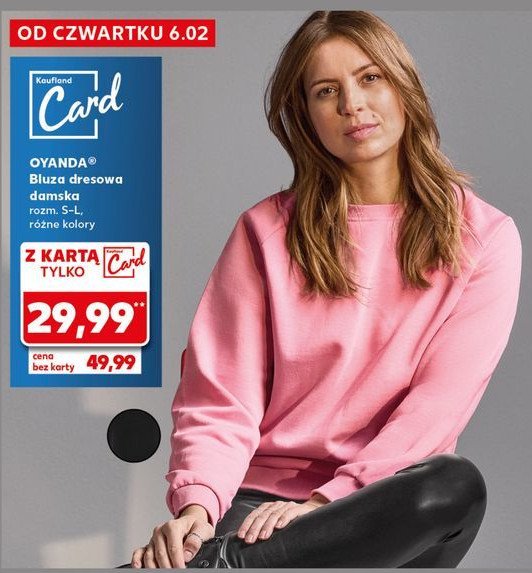 Bluza dresowa s-l Oyanda promocja w Kaufland