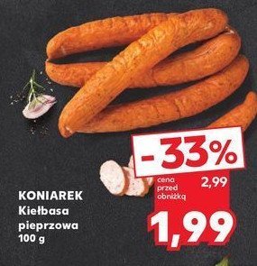 Kiełbasa pieprzowa Koniarek promocja