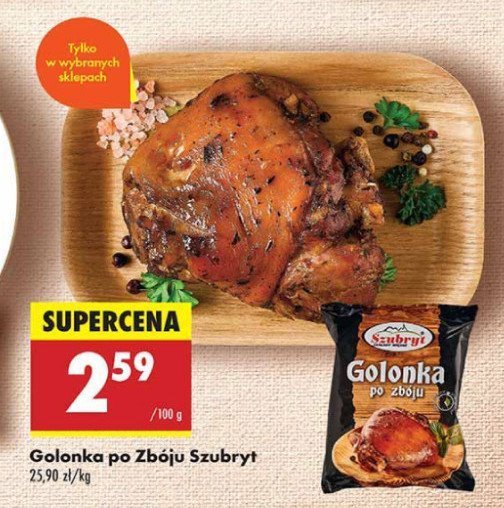 Golonka po zbóju Szubryt promocja w Biedronka