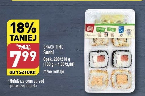 Sushi box aikou Snack time promocja