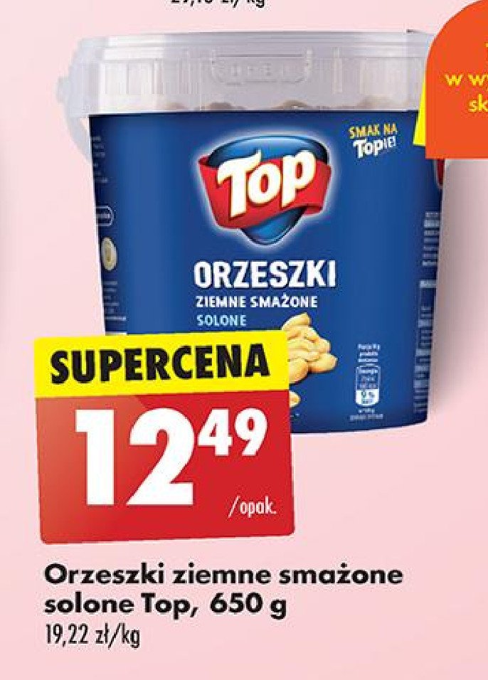 Orzeszki smażone solone Top akardo Top (biedronka) promocja