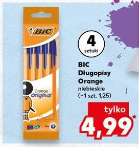 Długopis niebieski Bic orange promocja