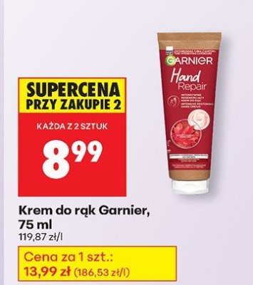 Krem do rąk Garnier, 75 ml promocja w Biedronka