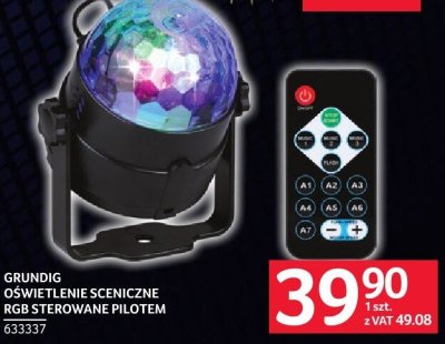 Grundig oświetlenie sceniczne RGB sterowane pilotem promocja w Selgros