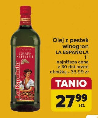 Olej z pestek winogron LA ESPANOLA promocja