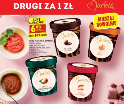 Lody belgijska czekolada Marletto promocja